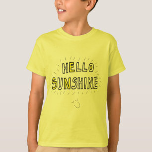 Hallo Sonnenschein glücklich Sommer gelb hübscher  T-Shirt
