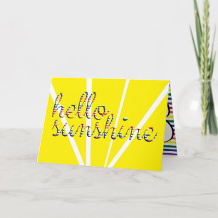 Hallo Sonnenschein! Gruß-Karte Karte
