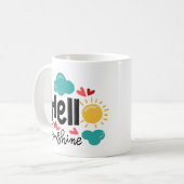 Hallo Sonnenschein Kaffeetasse (Vorderseite Links)
