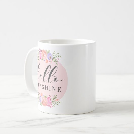 Hallo Sonnenschein Kaffeetasse (Vorderseite Links)