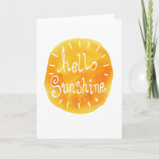 Hallo Sonnenschein-Karte Karte