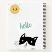 Hallo Sonnenschein Katze Notizblock (Rückseite)