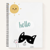 Hallo Sonnenschein Katze Notizblock (Vorderseite)
