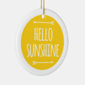 hallo Sonnenschein Keramik Ornament (Rechts)