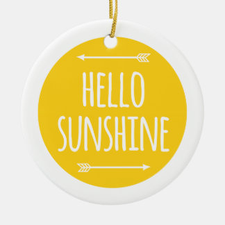 hallo Sonnenschein Keramik Ornament