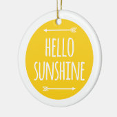 hallo Sonnenschein Keramik Ornament (Links)