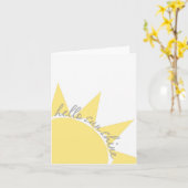 hallo Sonnenschein notecard Karte (Gelbe Blume)
