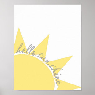 Hallo Sonnenschein-Plakatdruck Poster