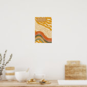 Hallo Sonnenschein - Retro Blumenmädchen Poster (Küche)