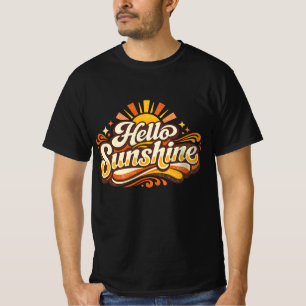 Hallo Sonnenschein Retro-Sommer Stimmung T-Shirt