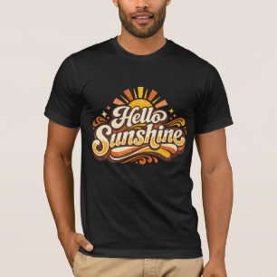 Hallo Sonnenschein Retro-Sommer Stimmung T-Shirt