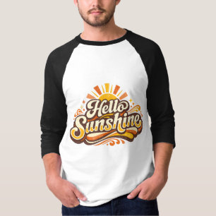 Hallo Sonnenschein Retro-Sommer Stimmung T-Shirt