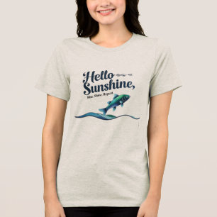 Hallo Sonnenschein, Schwimmen. Strahlen. Wiederhol Tri-Blend Shirt