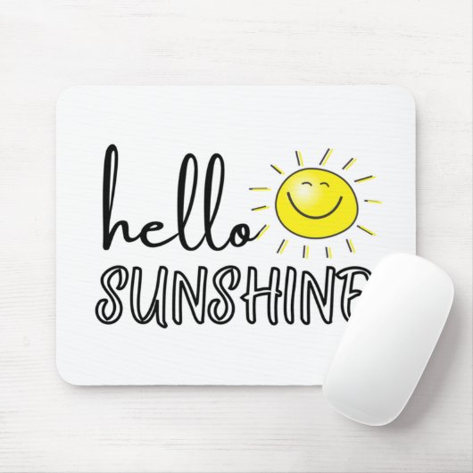 Hallo Sonnenschein Sommer Mousepad (Mit Mouse)