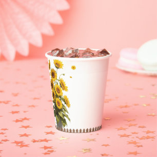 Hallo Sonnenschein Sonnenblumen Garten Baby Shower Pappbecher
