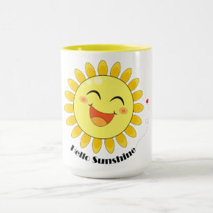 Hallo Sonnenschein Süße Sonnen-Doodle Positive-Vib Tasse