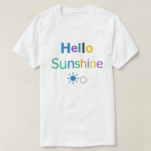 Hallo Sonnenschein T-Shirt (Design vorne)