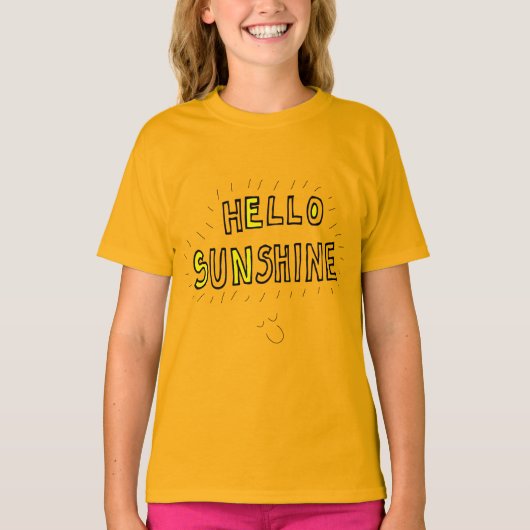 Hallo Sonnenschein T Shirt (Vorderseite)
