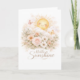 Hallo Sonnenschein – Zitat über positiven Sonnensc Karte