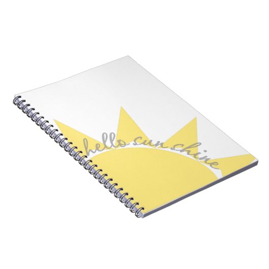 hallo Sonnenscheinnotizbuch Notizblock (Rechte Seite)