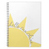 hallo Sonnenscheinnotizbuch Notizblock (Vorderseite)