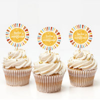 Hallo Sonshine Boho Baby Shower Sun Burst Sticker