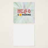 Hallo Sonshine, Sun Rays, Summer vibes (Vorne & Hinten)