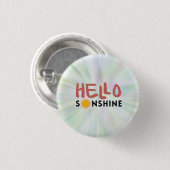Hallo Sonshine, Sun Rays, Summer vibes Button (Vorne & Hinten)