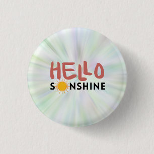 Hallo Sonshine, Sun Rays, Summer vibes Button