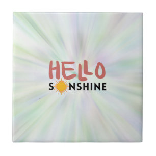 Hallo Sonshine, Sun Rays, Summer vibes Fliese