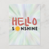 Hallo Sonshine, Sun Rays, Summer vibes Postkarte (Vorderseite)