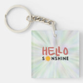 Hallo Sonshine, Sun Rays, Summer vibes Schlüsselanhänger (Vorderseite)