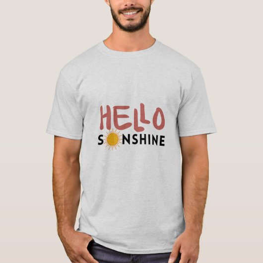 Hallo Sonshine, Sun Rays, Summer vibes T-Shirt (Vorderseite)