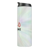 Hallo Sonshine, Sun Rays, Summer vibes Thermosbecher (Nach rechts gedreht)