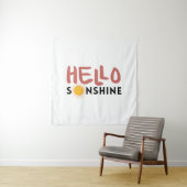 Hallo Sonshine, Sun Rays, Summer vibes Wandteppich (Beispiel)