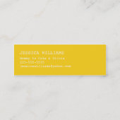 "Hallo" Sprache-Blase Telefonnummerkarte (Rückseite)