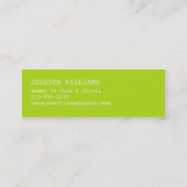 "Hallo" Sprache-Blase Telefonnummerkarte (Rückseite)