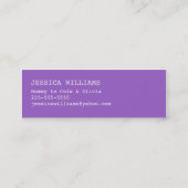 "Hallo" Sprache-Blase Telefonnummerkarte (Rückseite)