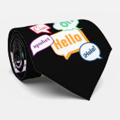 Hallo | Sprachen Krawatte (Gerollt)