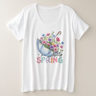 Hallo Sprinf Große Größe T-Shirt
