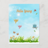 Hallo Spring & Blue Sky Postkarte (Vorderseite)