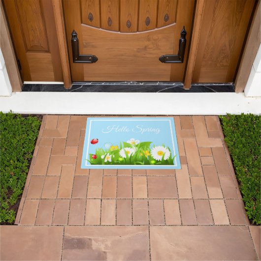 Hallo Spring Doormat Fußmatte (Außenbereich)