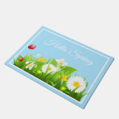 Hallo Spring Doormat Fußmatte (Schrägansicht)