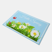 Hallo Spring Doormat Fußmatte (Schrägansicht)