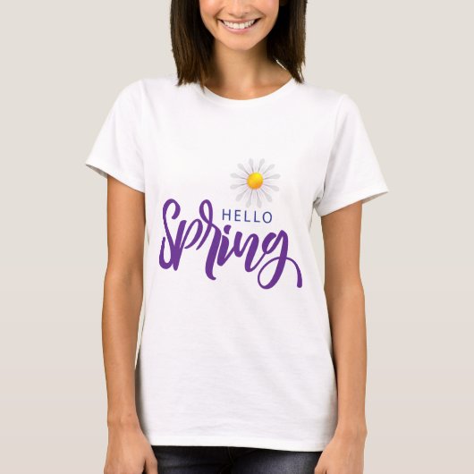Hallo Spring Frühling T-Shirt (Vorderseite)