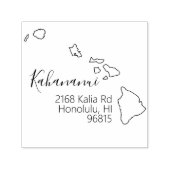 HALLO | Staat der Briefmarke der Rücksendeadresse  Permastempel (Design)