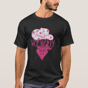 Hallo Südwestliches Western Mädchen Land Rodeo Ros T-Shirt
