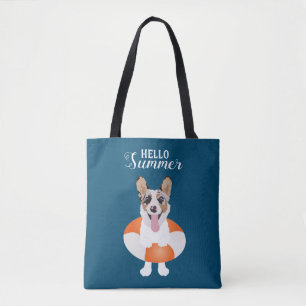 Hallo Summer Corgi Beach Hunde  Tasche