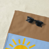 Hallo Summer Pink Flamingo Design - Beach Handtuch (Beispiel)