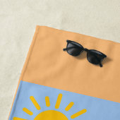 Hallo Summer Pink Flamingo Design - Beach Handtuch (Beispiel)